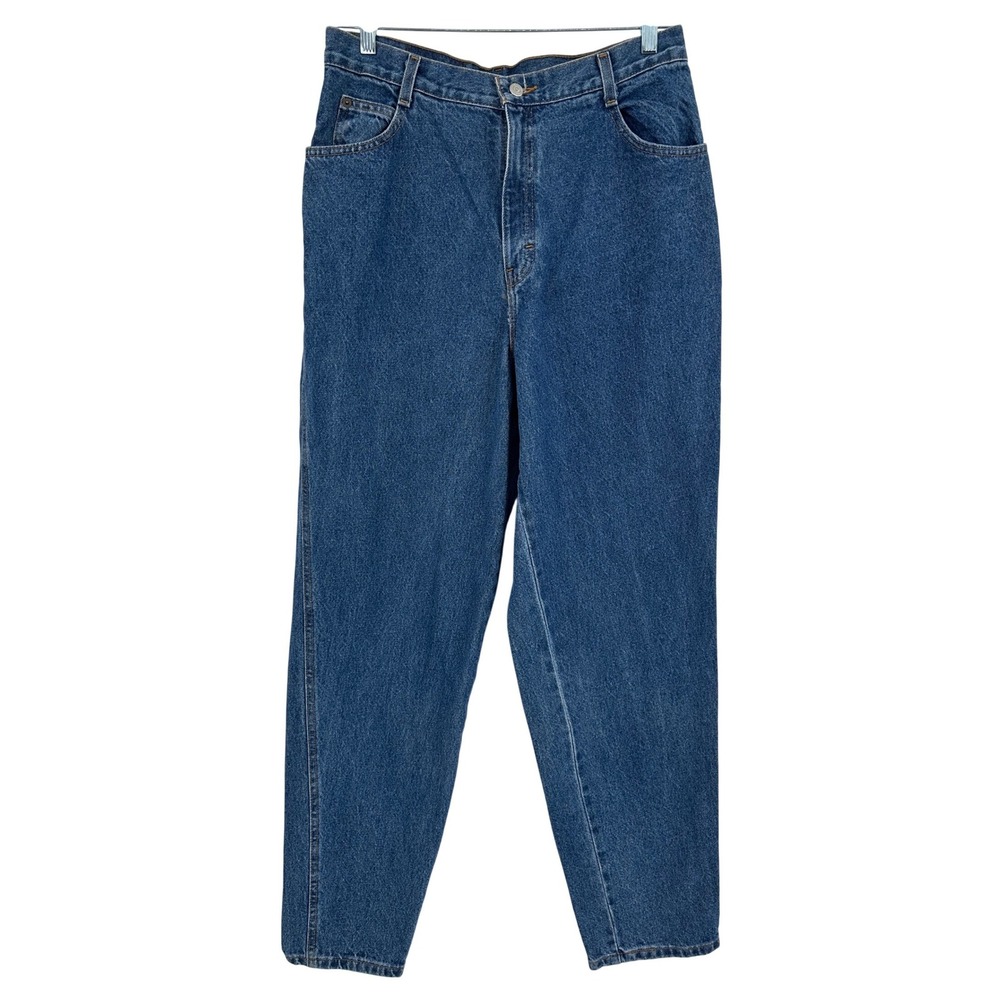 Vintage Gitano Relaxed Fit Jeans Womens 16 Tall High Rise Tapered Leg Blue Denim